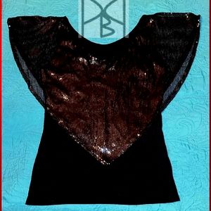 Womens Large Sequin Top